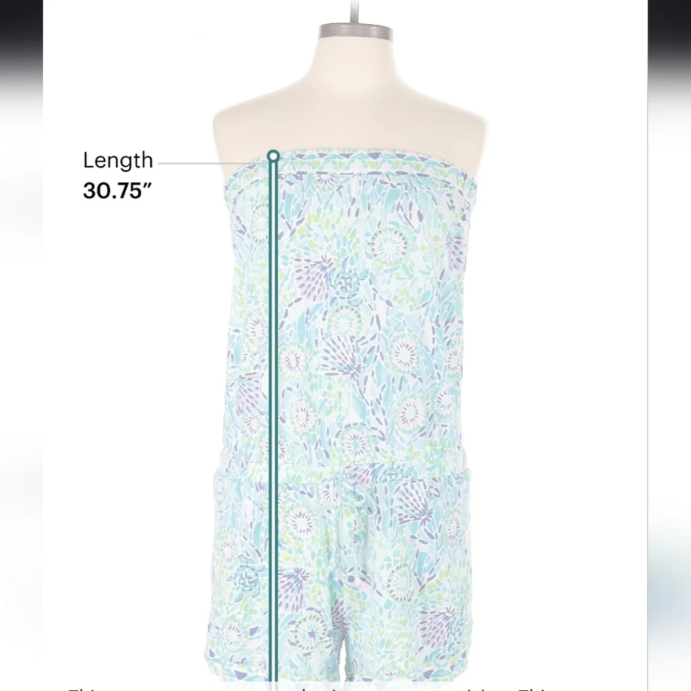 Lilly Pulitzer Floral Strapless Romper - Picture 3 of 5